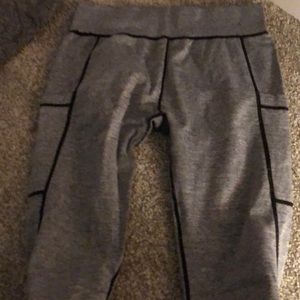 black and grey leggings